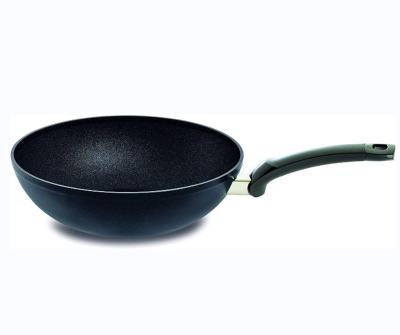 China Non Sustainable Forged Aluminum Non Stick Cookware Non Stick Marble Coating Wok Stick Wok Pan for sale