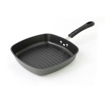 China Non Stick Viable Frying Pan Aluminum Grill Pan Cookware With Induction Bottom for sale