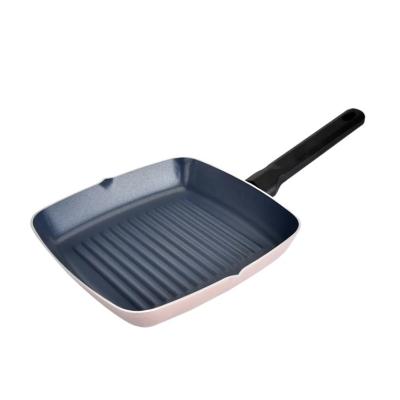 China 28cm Viable Non Stick SquareGrill Pan Skillet Panwith Induction Gas and ElectricCompatible for sale