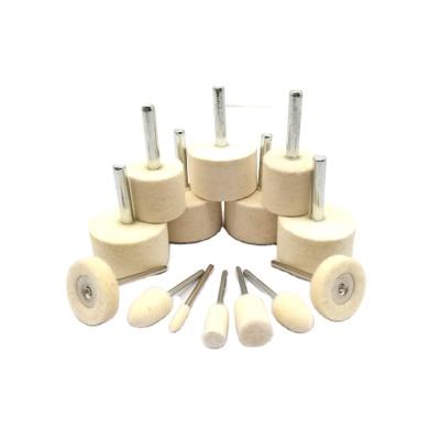 China Metal polishing Cashmere Polishing Buffing Wheel Kit Set Wool Felt Cotton Mounted Polishing Wheel Rotary Buffing Tools Accessories for sale