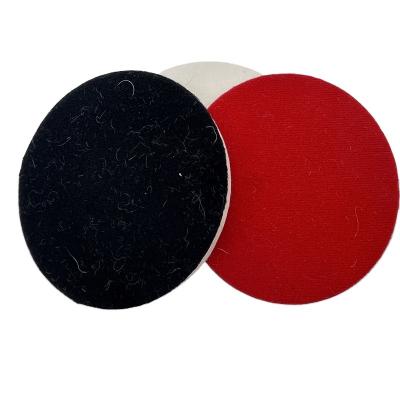 China Polishing marble Black Self-adhesive Felt Buffing disc Wool Felt Polishing wheel for Marble for sale