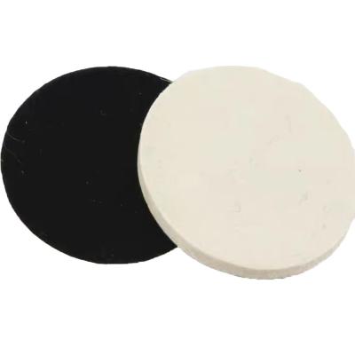 China Polishing marble BLACK Self-adhesive Felt disc Wool Felt Polishing wheel for Marble Hook-loop wool felt buffing pad for sale