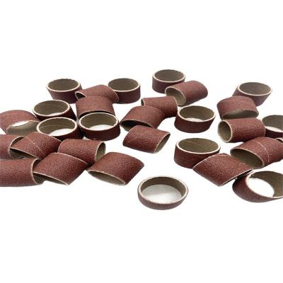 China Polishing  Sandpaper sanding head metal-plastic woodworking root carving sanding and polishing ring set for sale