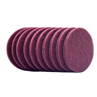 China Polishing  Abrasive 4 inch  flocking cleaning and polishing non woven cleaning pad for sale