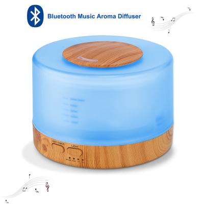 China 2021 Power Innovation Waterless Music- Plug In Diffuser Humidifier 7 Aroma LED Lights Remote Diffuser Aroma Diffuser Essential Oil Diffuser 500ml for sale