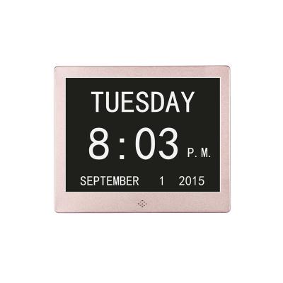 China Calendars Alarms Dementia Clock Large Display Digital Calendar Day Clock For Vision Impaired Memory Loss Elderly for sale