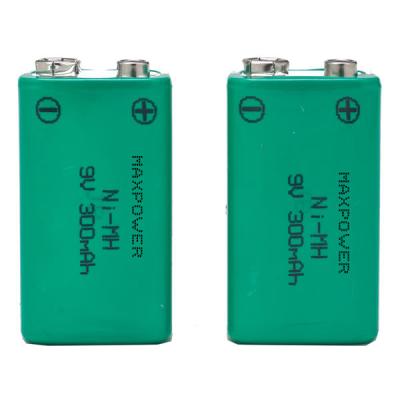 China 300mAh 9V Prismatic NiMh Battery Packs for Multimeter CE UL Rohs for sale