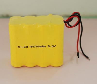 중국 호텔 전화를 위한 9.6V AA Nicd 정력 재충전 전지 700mAh, Dect는 전화를 겁니다 판매용