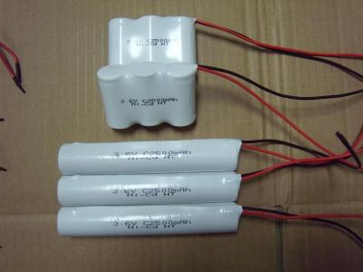 Chine la batterie de 3.6Volt Nicd emballe C2500MAH pour le montage de secours, éclairage extérieur à vendre