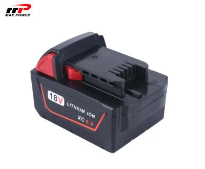 Chine Batteries rechargeables d'ion de lithium de Milwaukee M18 18V 6A à vendre