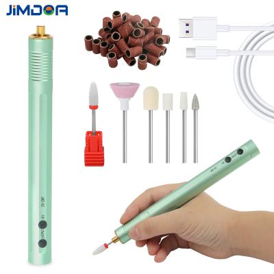 China Factory Wholesale Lightweight Mini USB Manicure Pedicure Drill For Nail Acrylic Portable Electric Nail Drill Pen 15000RPM for sale