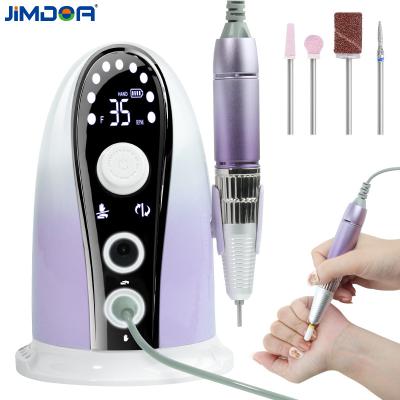 China Head Menicure High Speed ​​Grinding Pedicure Set Nail Tools 35000RPM E Folder Nail Drill Machine Portable Rechargeable Polish Nail Drill Machine for sale