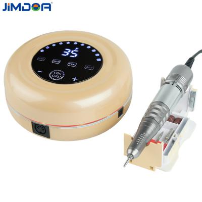 China Amazon Hot Sale Plastic Nail Drill Machine Upgraded 35000RPM Manicure Machine E Folder Cosmetic Electric Nail Drill Machine for sale