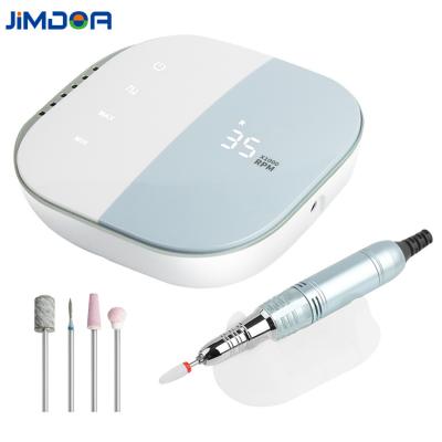 China Jimdoa 35000RPM Folder Electric Nail Drill Machine Touch Screen 2021 Newest High Speed ​​Professional Manicure E for sale