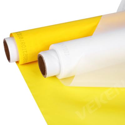 China Yes Good Ink Permeability 130 135 150 155 160 170 180 Mesh Silk Screen Printing Mesh For Fabric Printing for sale