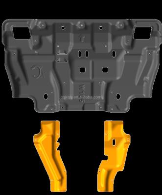 China Factory-direct Skid Plate Fit For ISUZU MU-X D-MAX JUNXI 3D Classis Engine Guard Steel Guard Cars Accessories for sale