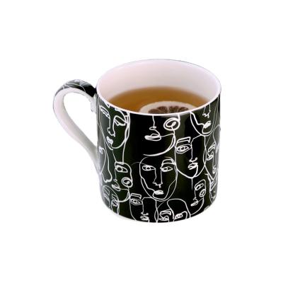 China New Ceramic Mug MG16 Viable Regular Upright Ceramic Mug Gift Ceramic Mug With Lid for sale