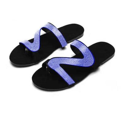 China Hot sale big size new style fashion trend ladies summer beach flat sandals slippers slides slippers for women xmsx for sale