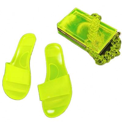 China Fashion trend jelly sandals custom 2021 summer women sandals shoes ladies beach vacation outdoor slides freeze sandals shoes flat xmsx for sale