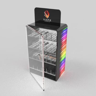 China Bottle Rack Tobacco Shop POSM Store Retail Display Cabinet Rack e Juice Display Rack Cigarette POS Displays for sale