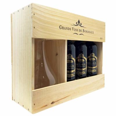 China KAXIN Wine Rack Custom Wooden Liquor Wine Packaging (VAP) Value Added Packaging for Whiskey, Beverage, Vodka, Tequila, Beer and Wine Packaging for sale