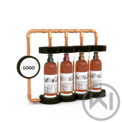 China Custom Coke Bottle Holder Beverage Display Rack Rack Shelf Glorify For Energy Drinks Liquor Vodka Whiskey for sale