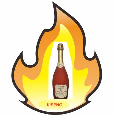 China KX0096 Bottle Holder Fire Flame Vodka Champagne Bottle VIP Service Bottle Carrier Presenter Glorifier for sale