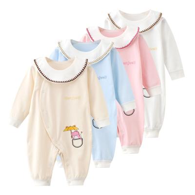 China New comfortable /soft 2021 baby romper spring and autumn newbron climbing clothes 0-3-6 months baby clothes romper for sale