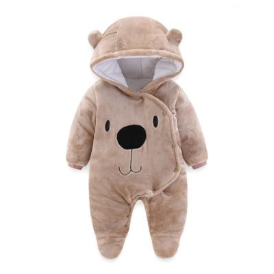 China Wholesale-Eco-friendly Soft Comfortable Thickened Newborn Baby Romper Winter Baby Cotton Overalls Newborn Coat Autumn And Winter for sale