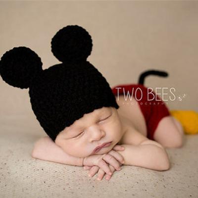 China Infant Newborn Picture Photography Props Photo Crochet Babies Wrap Hat Tie Set for sale