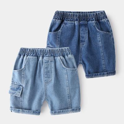 China 2021 Summer New Boys Denim Shorts Children's Mid-Rise Breathable Casual Jeans for sale