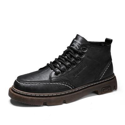 China Martin Boots Trend Tooling Boots Wholesale Lightweight British Men's Retro Leather High Top Autumn Winter Boots for sale