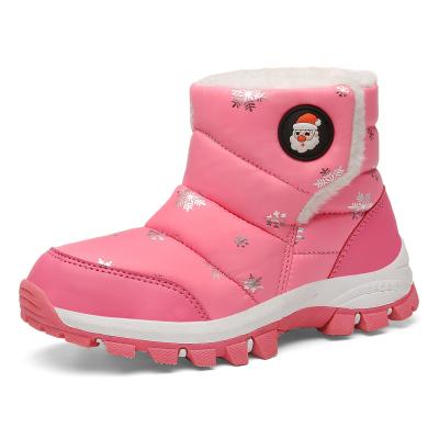 China Hot Sale Christmas Waterproof Winter Keep Warm Children's Snow Boots Waterproof Comfortable Plush Kids Snow Boots for sale