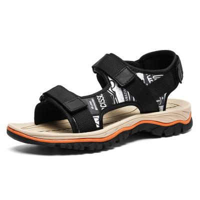 China 2021 New Product Summer Outdoor Anti-skid Beach Sandals Comfortable Flat Men's Breathable Sandals for sale