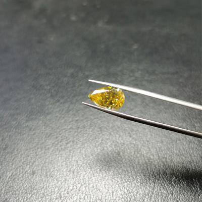 China Star Moissanite Loose Gemstone Pear Moissanite Diamond VVS Jewelry Golden Yellow Moissanite for sale