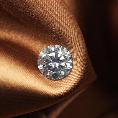 China Color Play Or Fire Synthetic Stone 7.5mm D Color Gemstone Round Shape Moissanite Loose Diamond for sale