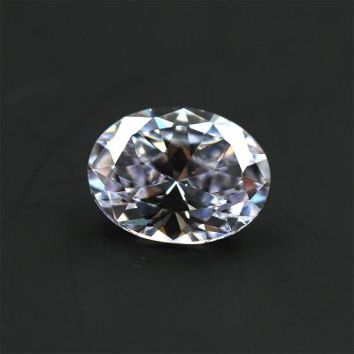 China wholesale price gemstones 5*7mm loose white color oval shape moissanite diamond set or fire color for ring for sale