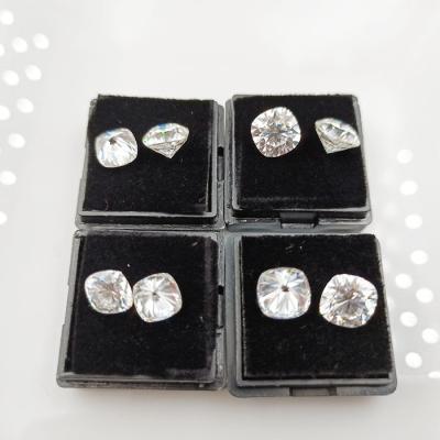 China Fire Cushion Shape 2ct 7mm VVS Gemstones DEF Color Moissanite Stones GRA Color Moissanite Stones GRA Color Or Loose White Moissanite for sale