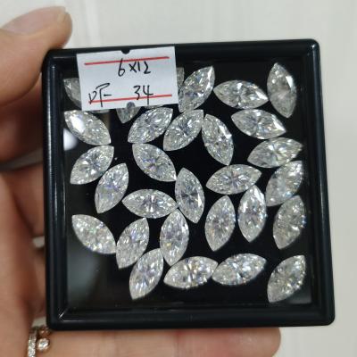 China Fire Wholesale High Quality Marquise Moissanite Gemstone DEF Color VVS Loose Diamond Set or Diamond for sale