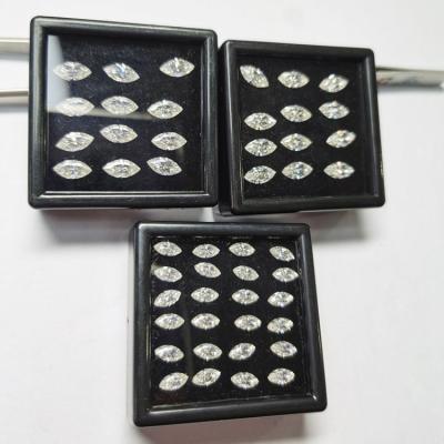 China High Quality Star Clarity Loose Stone 4x8mm-7x14mm Marquise Shape Moissanite Diamond VVS in Stock for sale