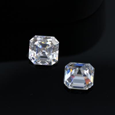 China Fire top D color play or asscher cut loose diamond moissanite gemstone for sale