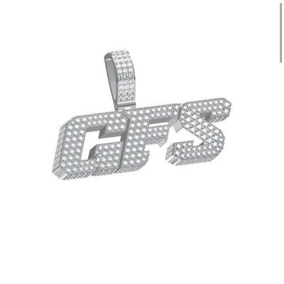 China Hiphop Sapecial Hip Hop Jewelry Real 925 Custom Made 925 Silver Moissanite Diamond Pendant For Mans for sale