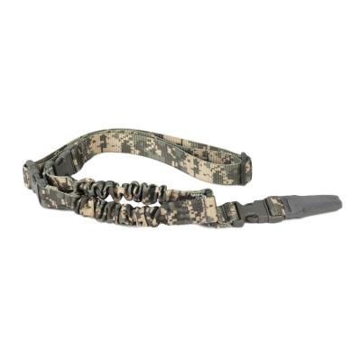 China Camouflage Hunting Nylon Outdoor Heavy Duty Tactical Bungee One Point Single Point Gun Sling Buckle Rifle Rifle Strape Belt for sale