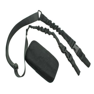 China Durable Tactical Rifle Gun Sling Double-Layer Adjustable Comfortable Anti-friction Nylon Military Sling With Two Buckles for sale