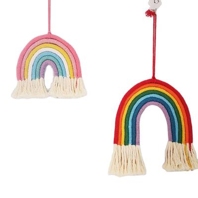 China Traditional Woven Wall Hanging Rainbow DIY Kit for Nursery and Home Decor for sale