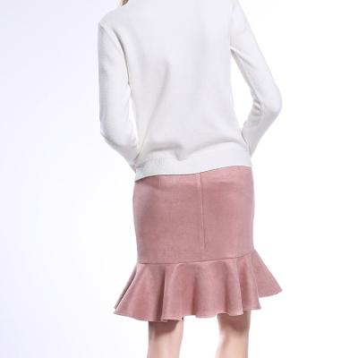 China High Quality Pink Mermaid Mermaid Skirt Suede Short Skirt For Women for sale