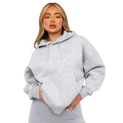 China 2022 Women's Hoodie Drawstring Front Pocket Oversize Pullover Sweatshirt Anti-wrinkle Streetwear Te koop