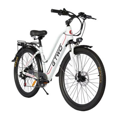 China Aluminum Alloy 26 Inch High End Mid Drive City Female Ebike 36V 9.6A Electric Bike for sale