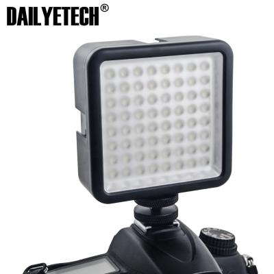 China 64 LED Photo Video Instant Light Lamp On Camera Hot Shoe LED Lighting For Camcorder Live Stream DE-CA024 for sale