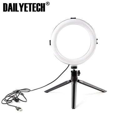 China 8inch Dimmable Makeup Studio Led Ring Light LED Ring Lamp With Tripod DE-RL001 for sale